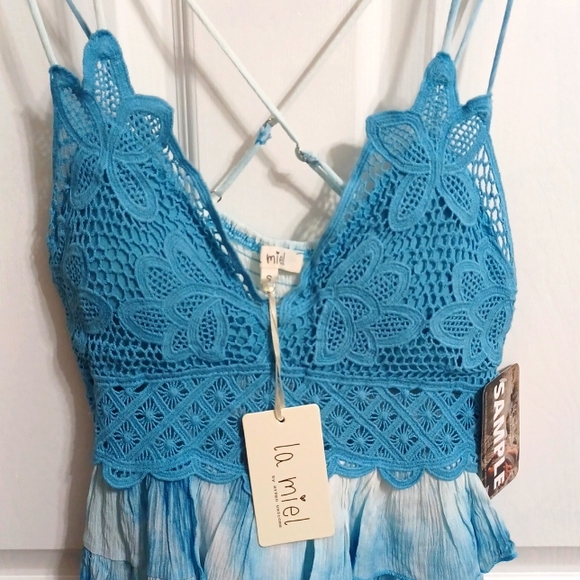 La Miel Ballet Lace Tank Top - Picture 2 of 10